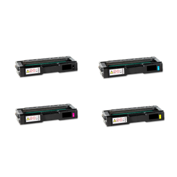 Ricoh voordeelset (1 x 407716, 1 x 407717, 1 x 407718, 1 x 407719) Eeko Print (huismerk)