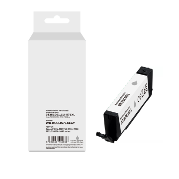 Canon CLI-571XLG inktcartridge grijs Eeko Print (huismerk)