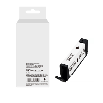 Canon CLI-571BK XL inktcartridge zwart Eeko Print (huismerk)