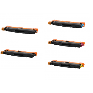 Brother TN-243 ( 2 x zwart,1 x cyaan, 1 x magenta, 1 x geel ) voordeelset Eeko Print (huismerk)