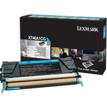 Lexmark X746A1CG toner cyaan origineel